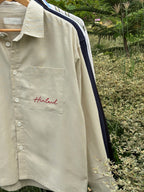 Finipiq (Off-White) Fancy Linen Boxy shirt.🍃