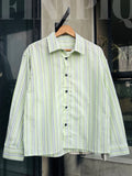 Finipiq Lime Stripe Boxy Shirt.🍃