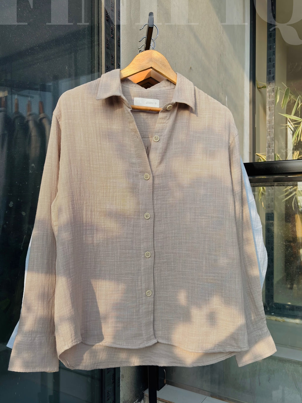 FINIPIQ (light Gray) Sunday Oversized Shirt.🍃