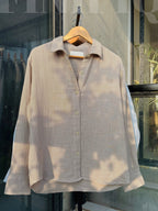 FINIPIQ (light Gray) Sunday Oversized Shirt.🍃