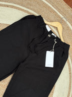Semi-Baggy Black Linen pant