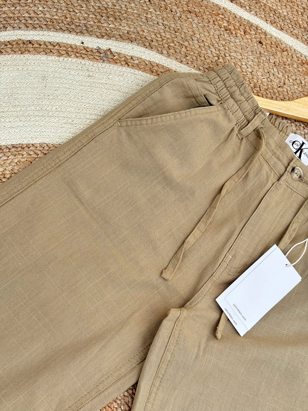 Semi-Baggy Light Olive Linen pant