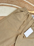 Semi-Baggy Light Olive Linen pant
