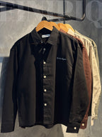 Espresso Black Linen Boxy shirt