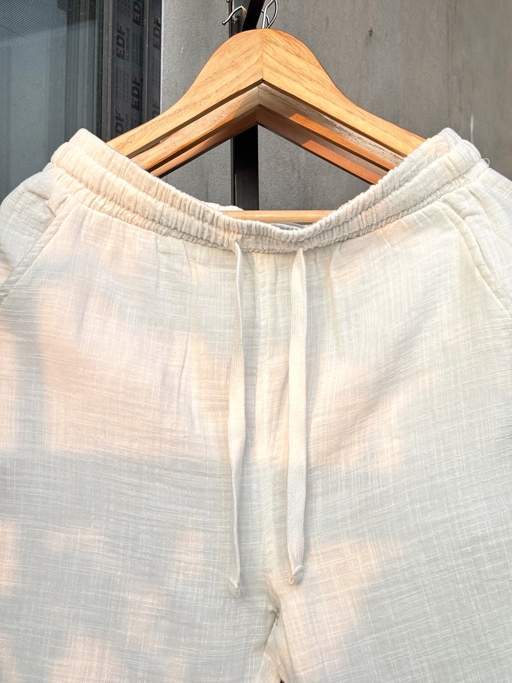 Finipiq (White) Flow Baggy Linen Pant.🍃