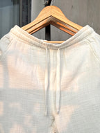 Finipiq (White) Flow Baggy Linen Pant.🍃