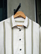 Finipiq Sage Stripe Boxy Shirt.🍃
