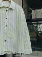 Finipiq Lime Stripe Boxy Shirt.🍃